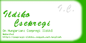 ildiko csepregi business card