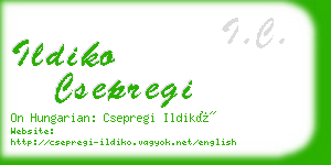 ildiko csepregi business card